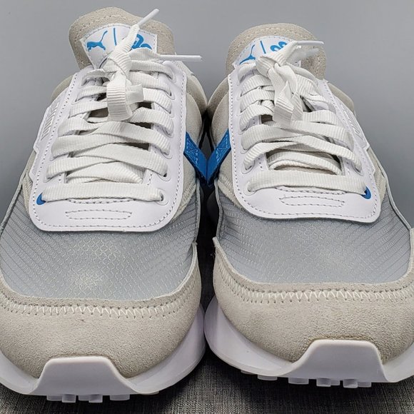 Puma Future Rider x Cloud9 Men's Size 8.5 White Cyan 380849-01 W/Laces New - Picture 7 of 10